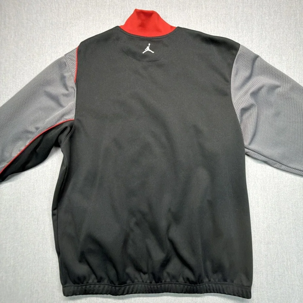 Air‎ Jordan Jacket Mens XL Black Gray Track Full Zip Pocket Jumpman Performance